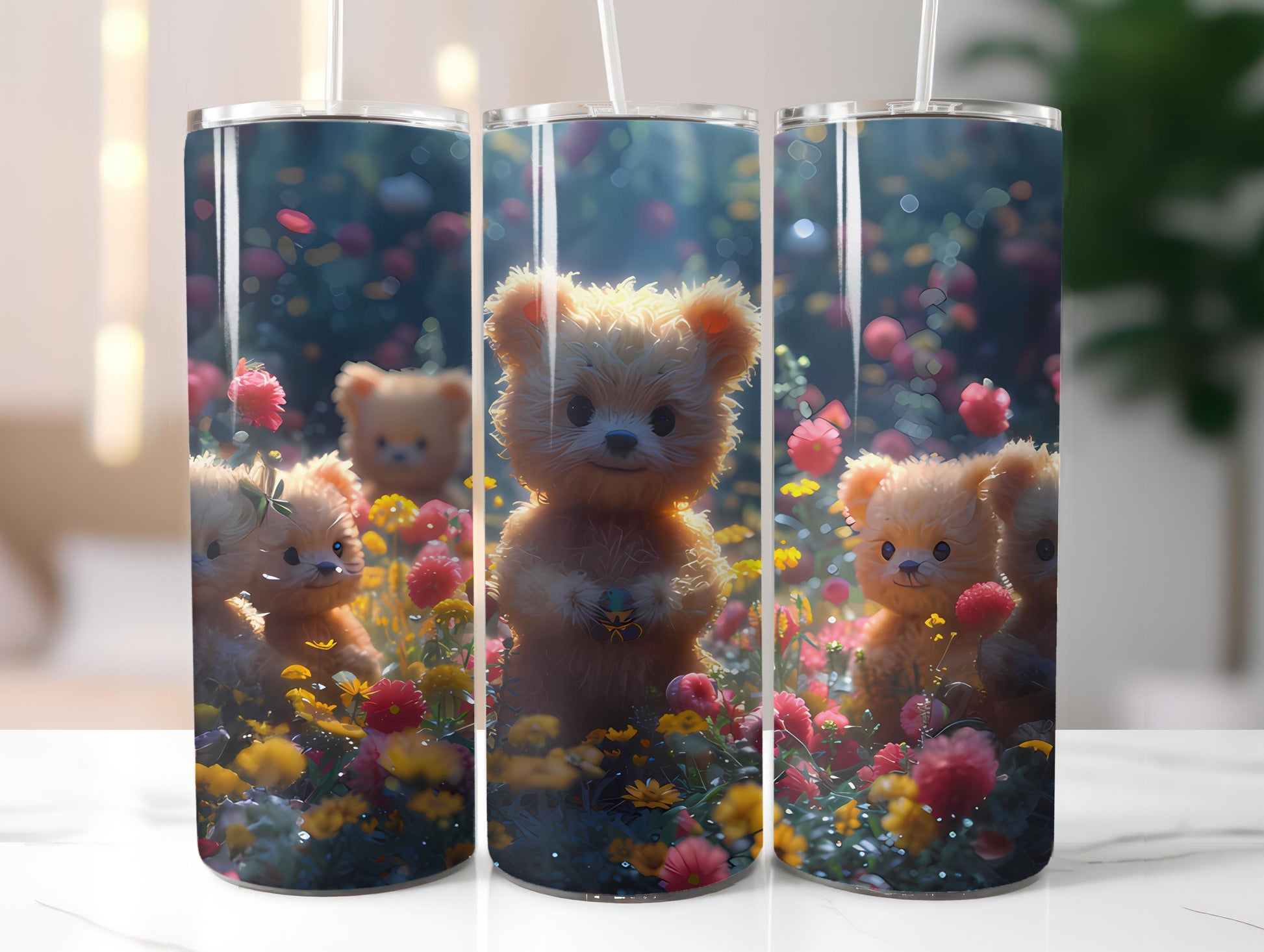 Teddy Bear Easter 4 Tumbler Wrap - CraftNest