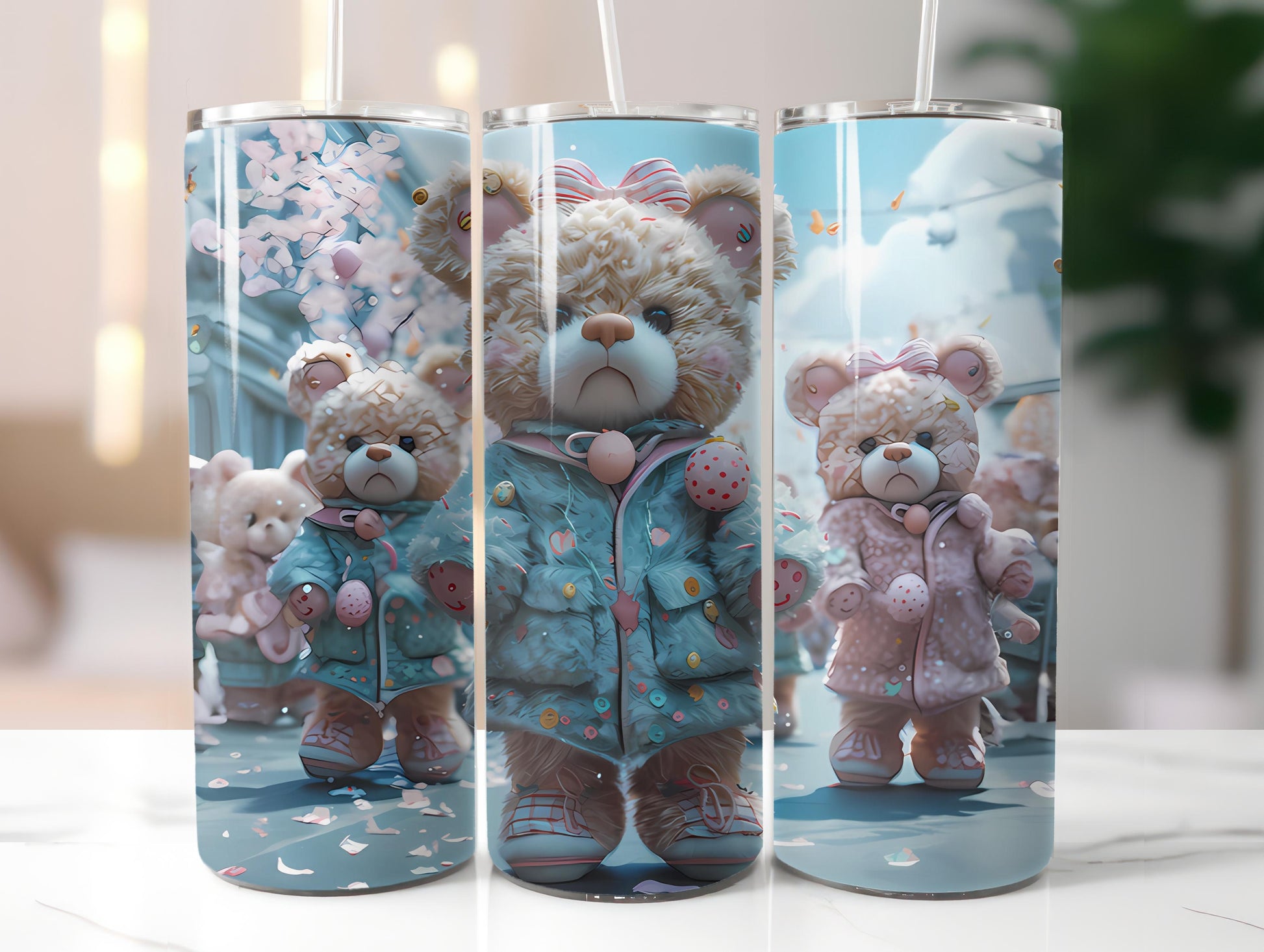 Teddy Bear Easter 1  Tumbler Wrap - CraftNest