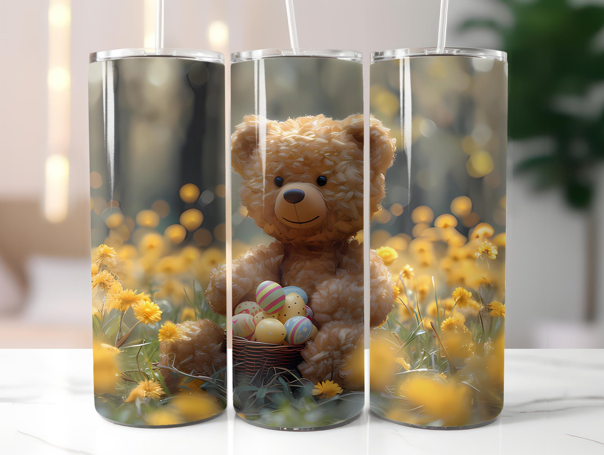 Teddy Bear Easter 2 Tumbler Wrap - CraftNest