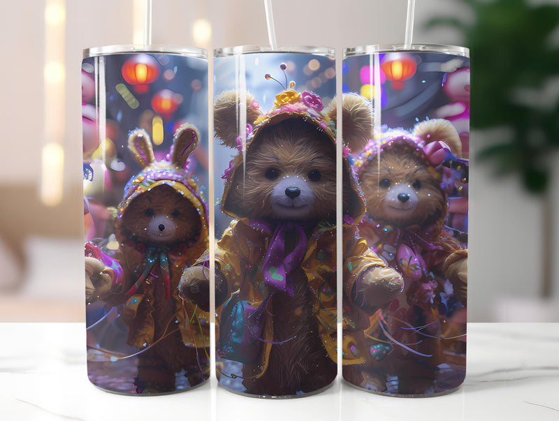 Teddy Bear Easter 3 Tumbler Wrap - CraftNest