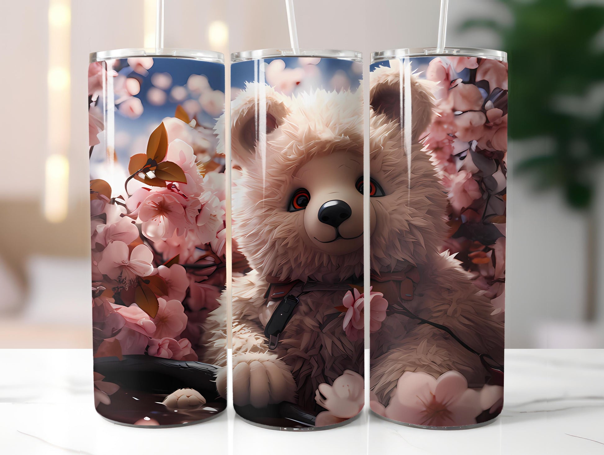 Teddy Bear Spring 5 Tumbler Wrap - CraftNest