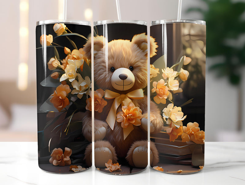 Teddy Bear Spring 3 Tumbler Wrap - CraftNest