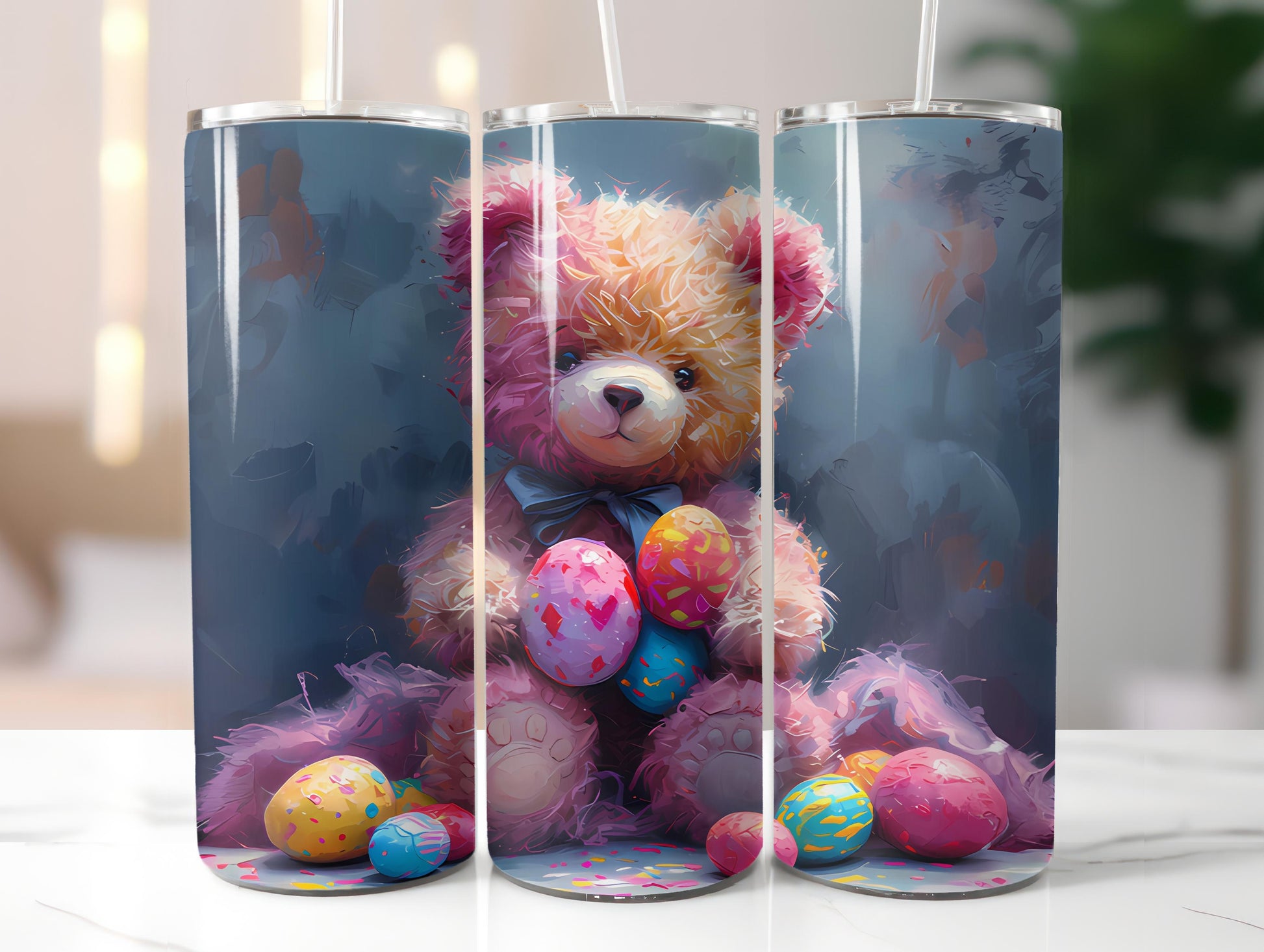 Teddy Bear Easter 1  Tumbler Wrap - CraftNest