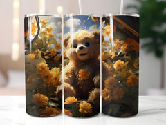 Teddy Bear Spring 2 Tumbler Wrap - CraftNest