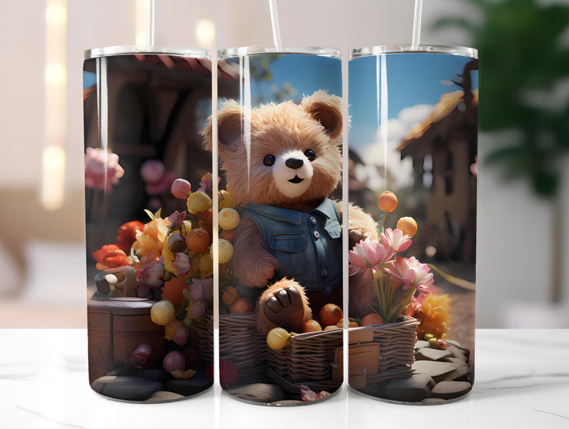 Teddy Bear Spring 6 Tumbler Wrap - CraftNest