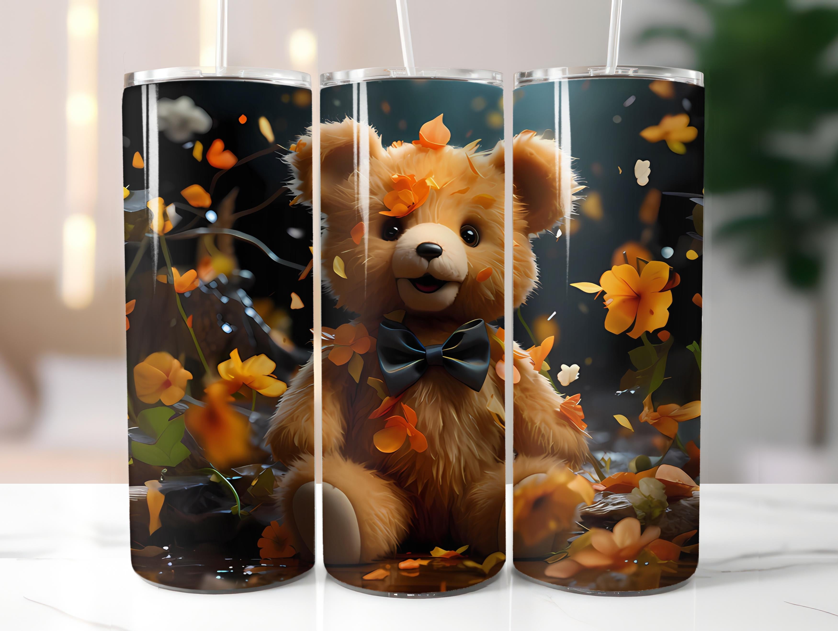 Teddy Bear Spring 4 Tumbler Wrap - CraftNest