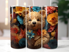 Teddy Bear Spring 5 Tumbler Wrap - CraftNest