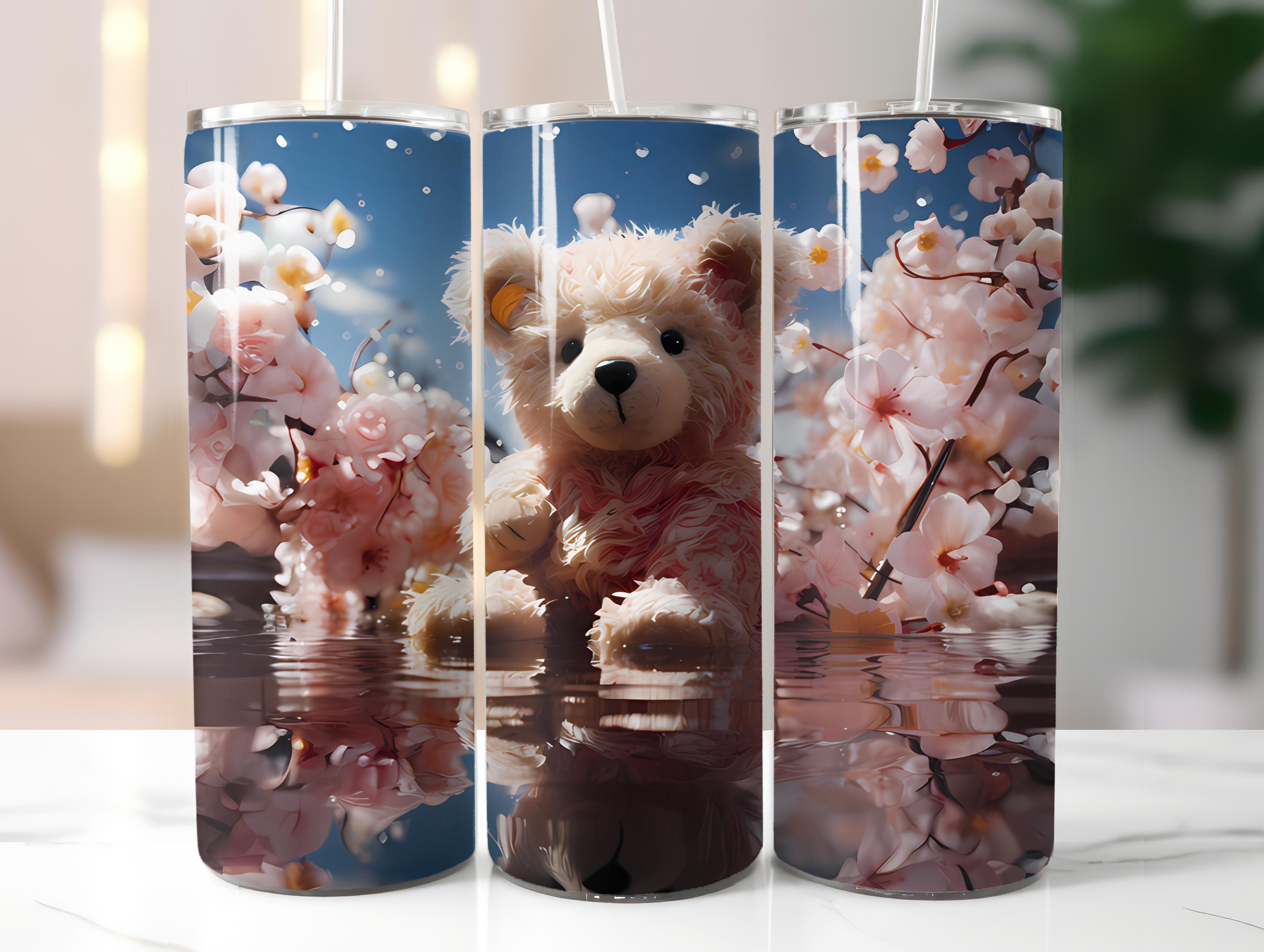 Teddy Bear Spring 3 Tumbler Wrap - CraftNest