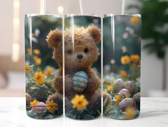 Teddy Bear Easter 3 Tumbler Wrap - CraftNest