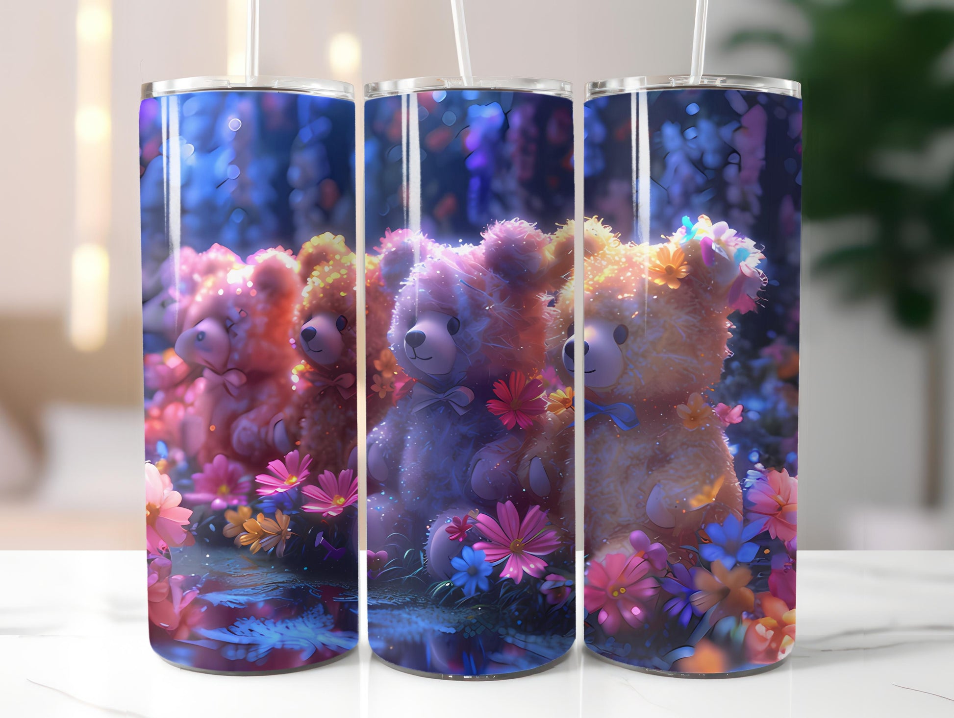 Teddy Bear Easter 4 Tumbler Wrap - CraftNest