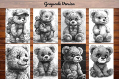 Teddy Bear Summer Coloring Books - CraftNest - Digital Crafting and Art