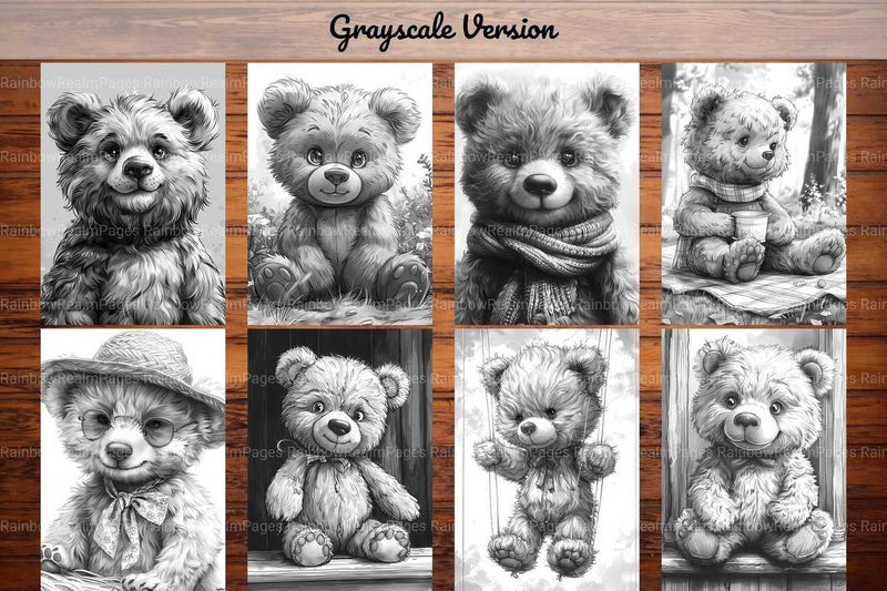 Teddy Bear Summer Coloring Books - CraftNest - Digital Crafting and Art