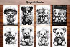 Teddy Bear Valentines Day Coloring Books - CraftNest