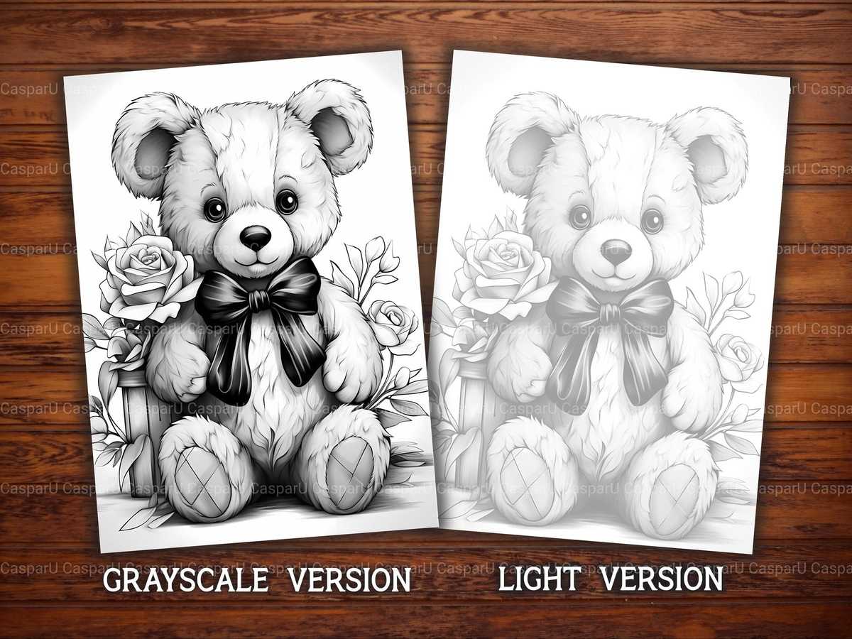 Teddy Bear Valentines Day Coloring Books - CraftNest