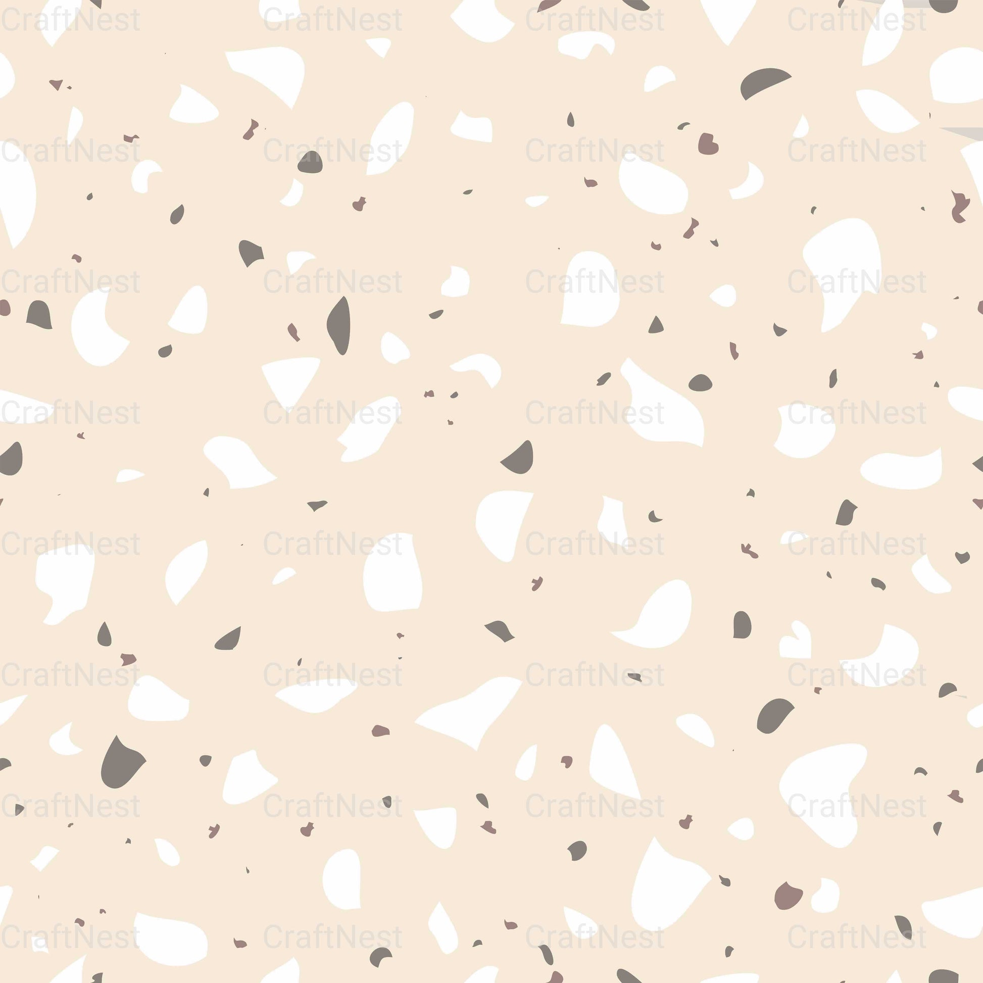 Terrazzo Seamless Digital Paper - CraftNest - Digital Crafting and Art