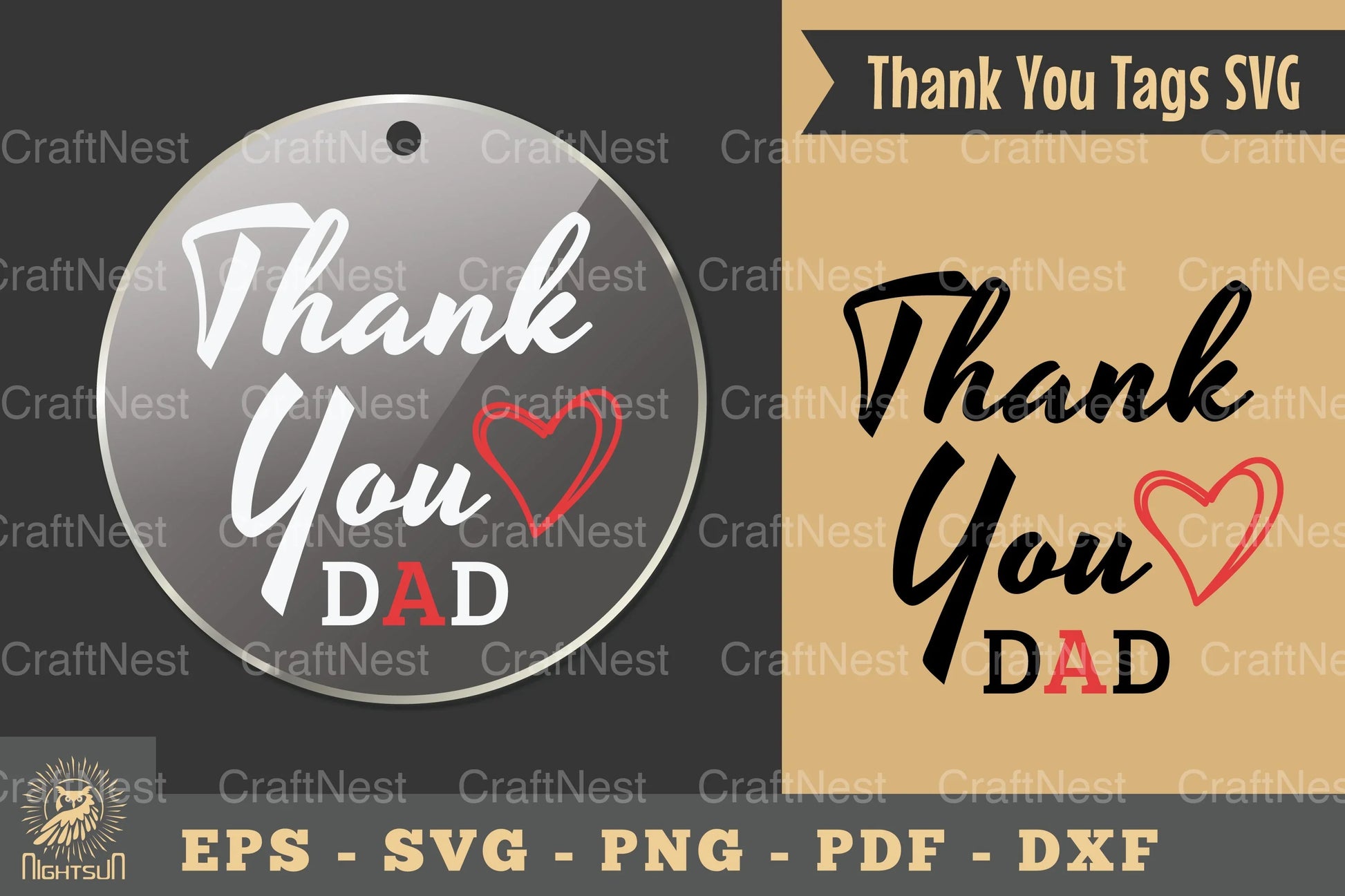 Thank You Dad Tags SVG Bundle - CraftNest - Digital Crafting and Art