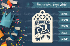 Birthday Thank You Tags SVG Bundle - CraftNest - Digital Crafting and Art