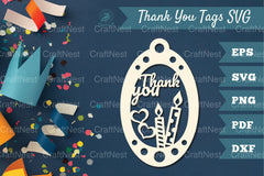 Birthday Thank You Tags Clipart Bundle - CraftNest - Digital Crafting and Art