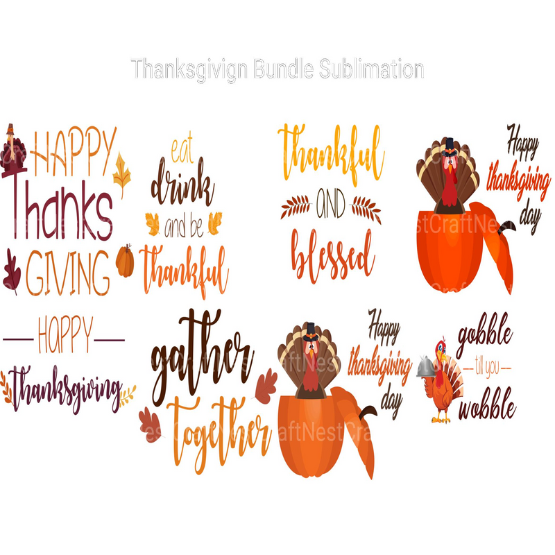 Thanksgiving SVG Bundle - CraftNest - Digital Crafting and Art