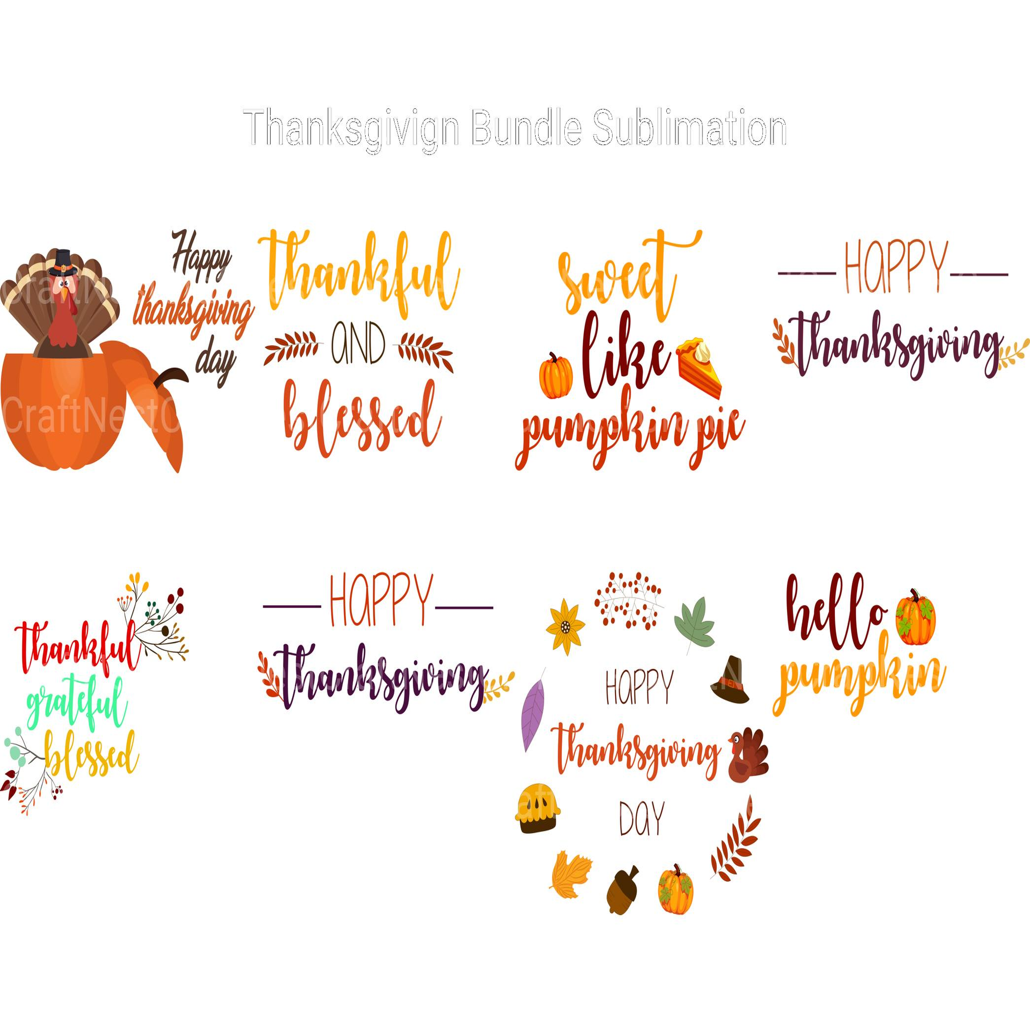 Thanksgiving SVG Bundle - CraftNest - Digital Crafting and Art