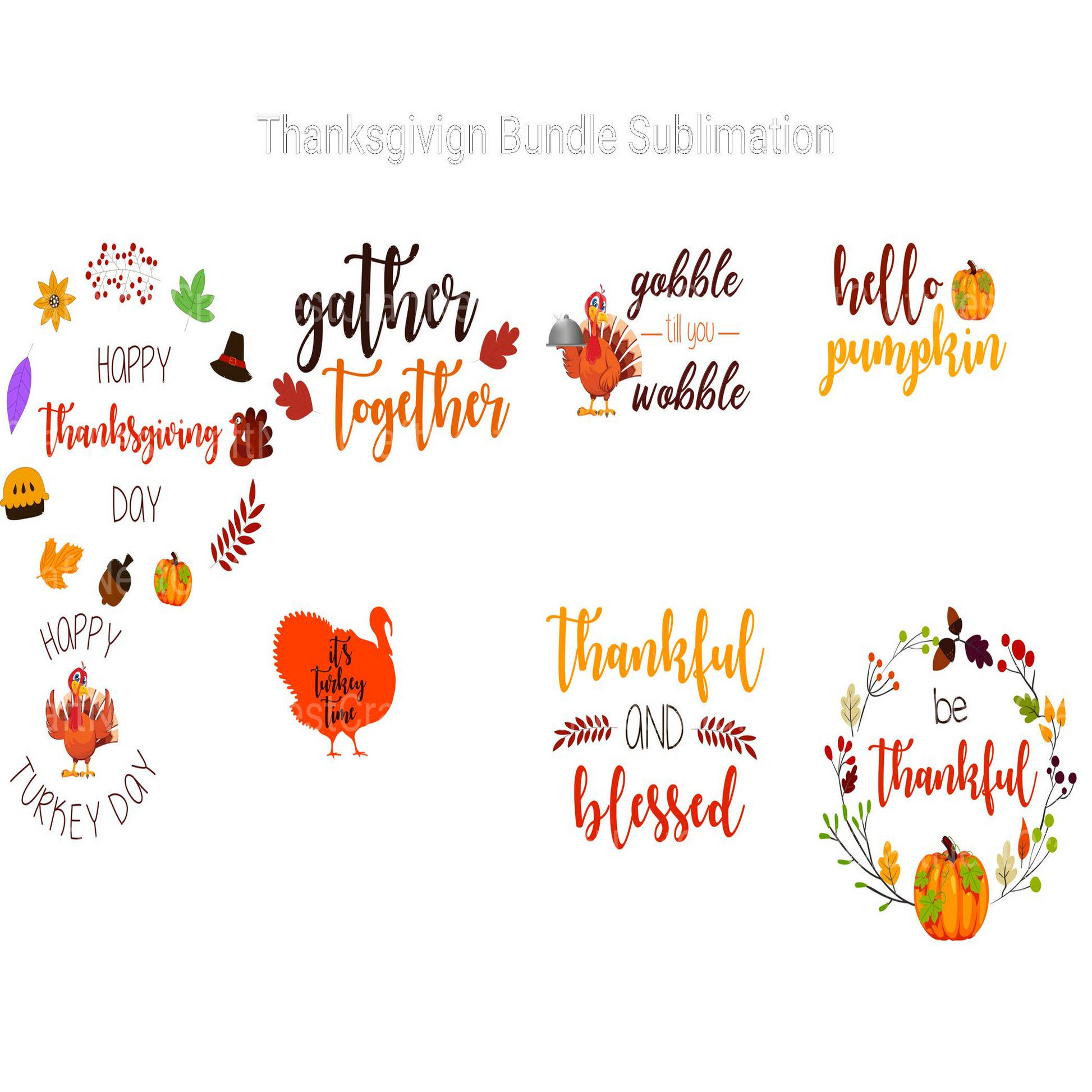Thanksgiving SVG Bundle - CraftNest - Digital Crafting and Art