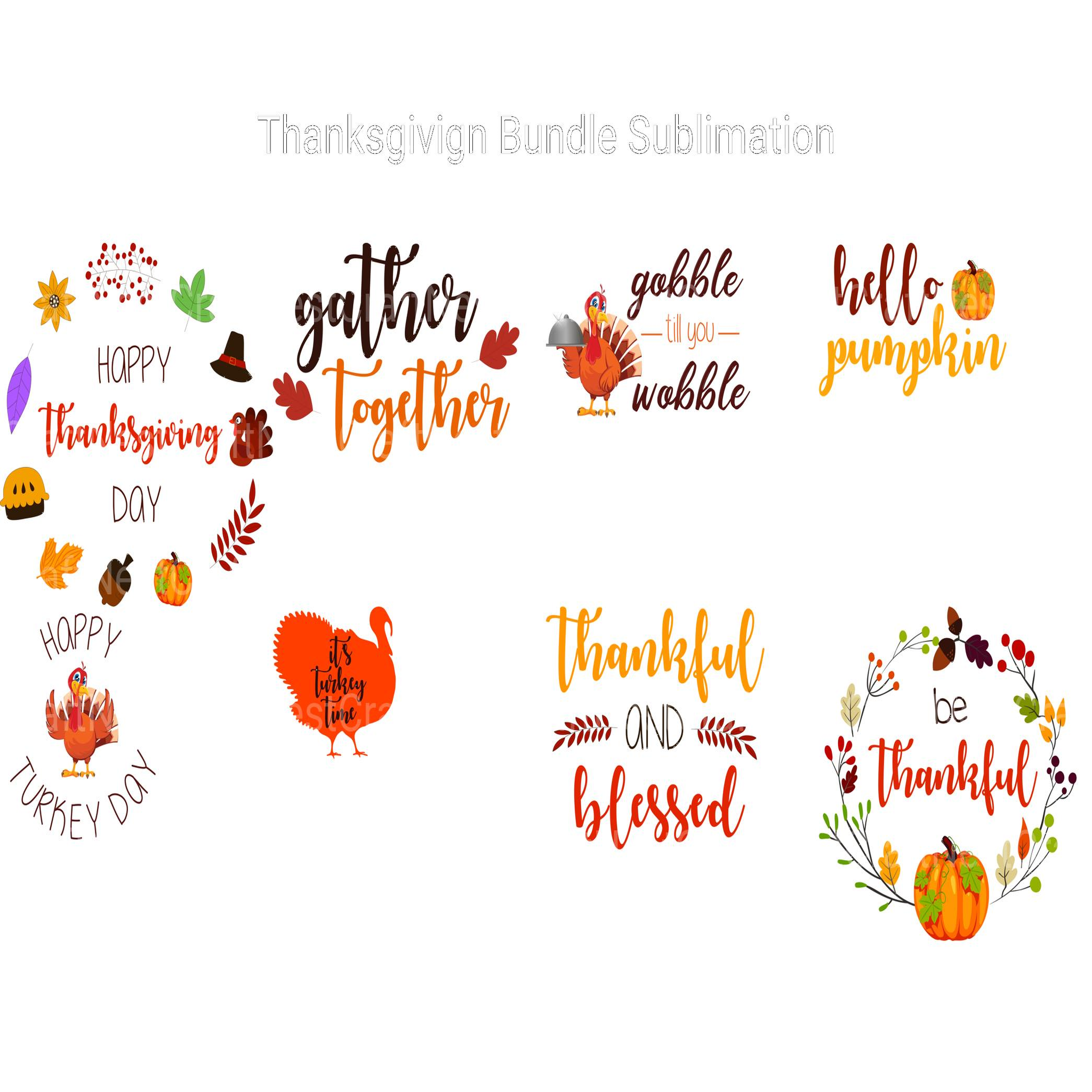 Thanksgiving SVG Bundle - CraftNest - Digital Crafting and Art