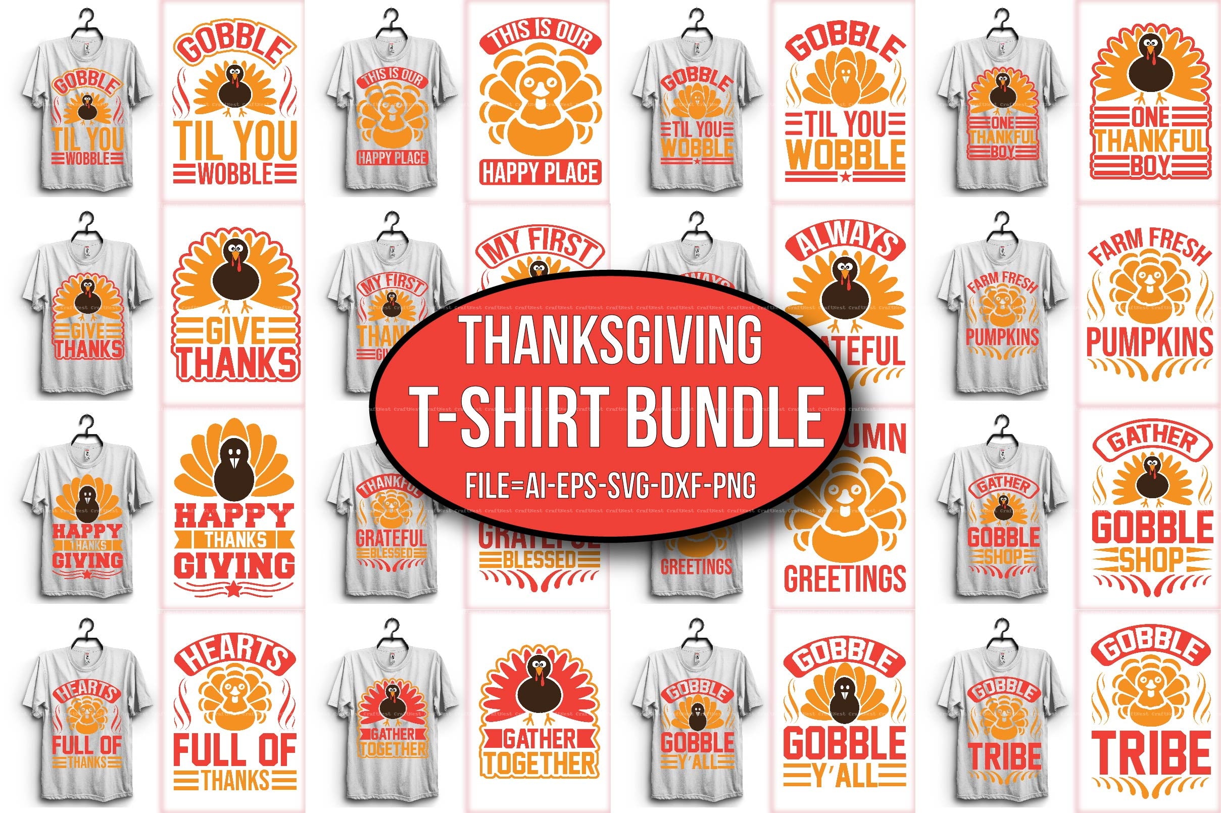 Thanksgiving T-Shirt Design SVG Bundle 4