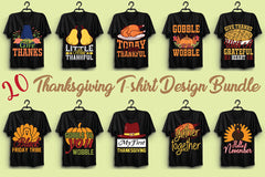 Thanksgiving T Shirt Bundle 6 - CraftNest - Digital Crafting and Art
