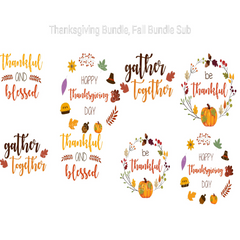 Fall Thanksgiving SVG Bundle - CraftNest - Digital Crafting and Art