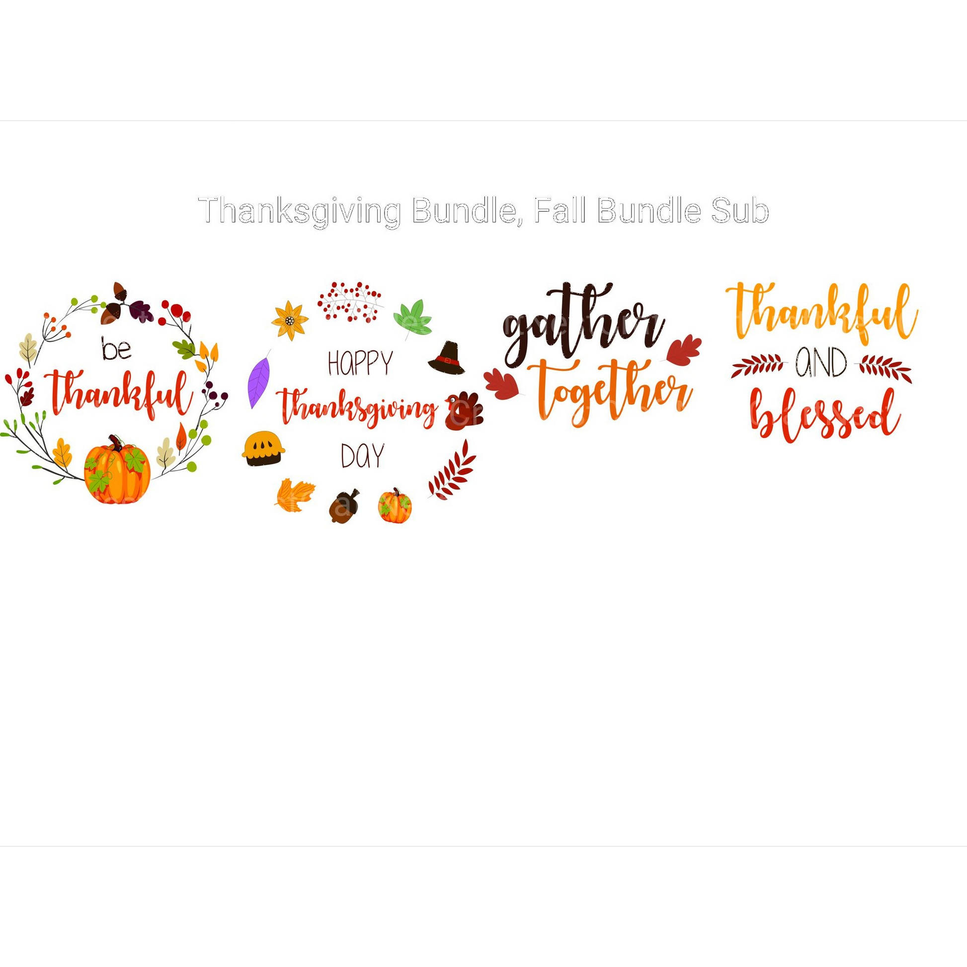 Fall Thanksgiving SVG Bundle - CraftNest - Digital Crafting and Art