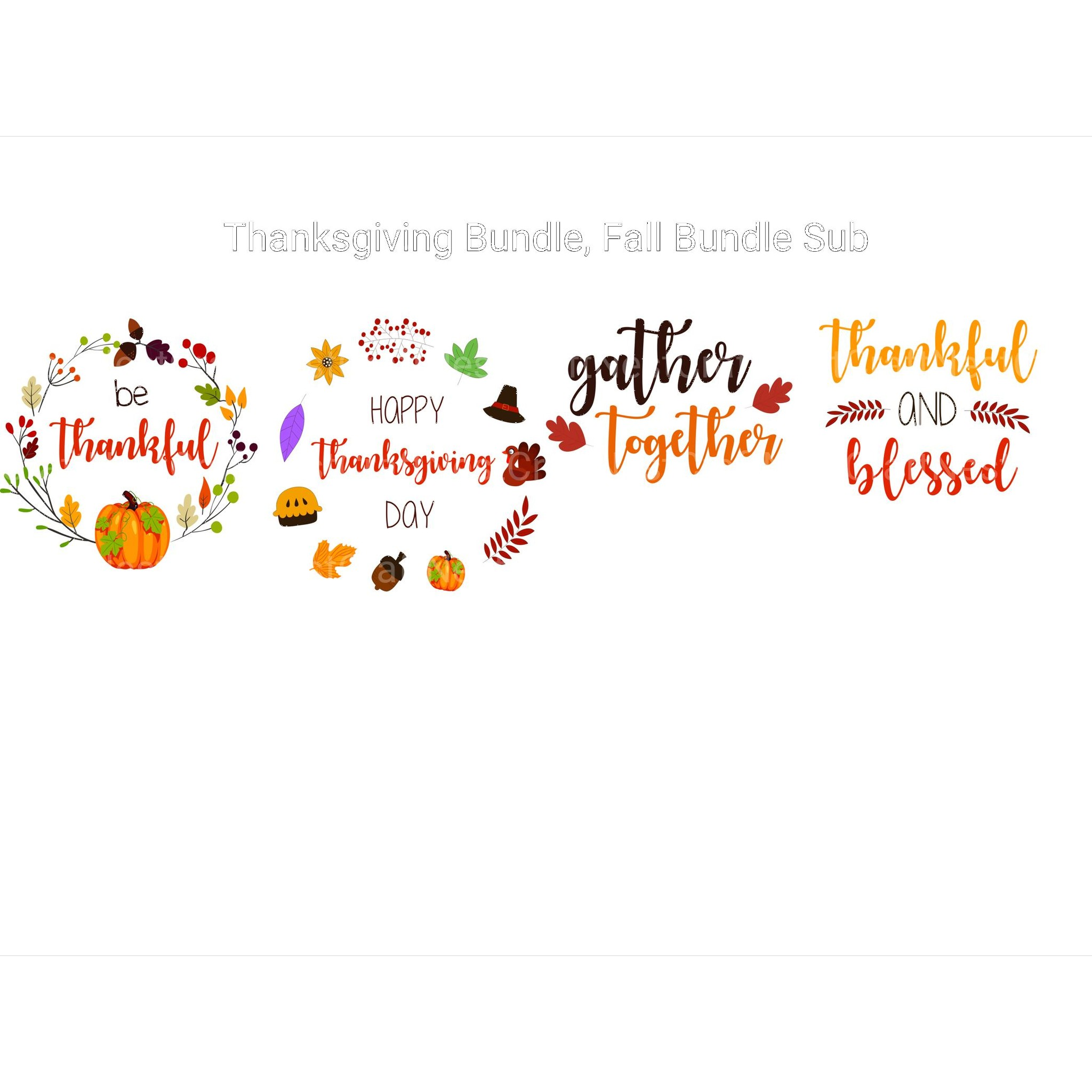Fall Thanksgiving SVG Bundle - CraftNest - Digital Crafting and Art