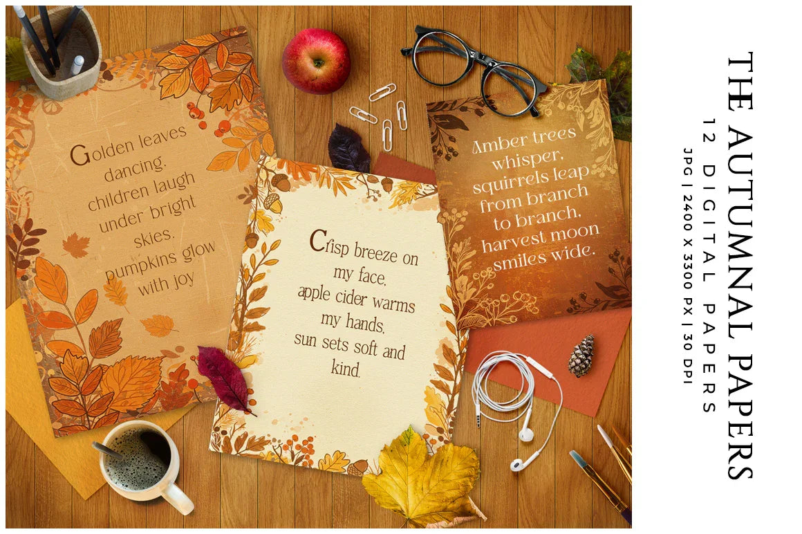 The Autumnal Papers - CraftNest - Digital Crafting and Art