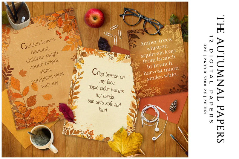 The Autumnal Papers - CraftNest - Digital Crafting and Art