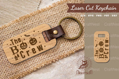 Boo Crew Laser Cut Keychain Design Bundle - CraftNest - Digital Crafting and Art