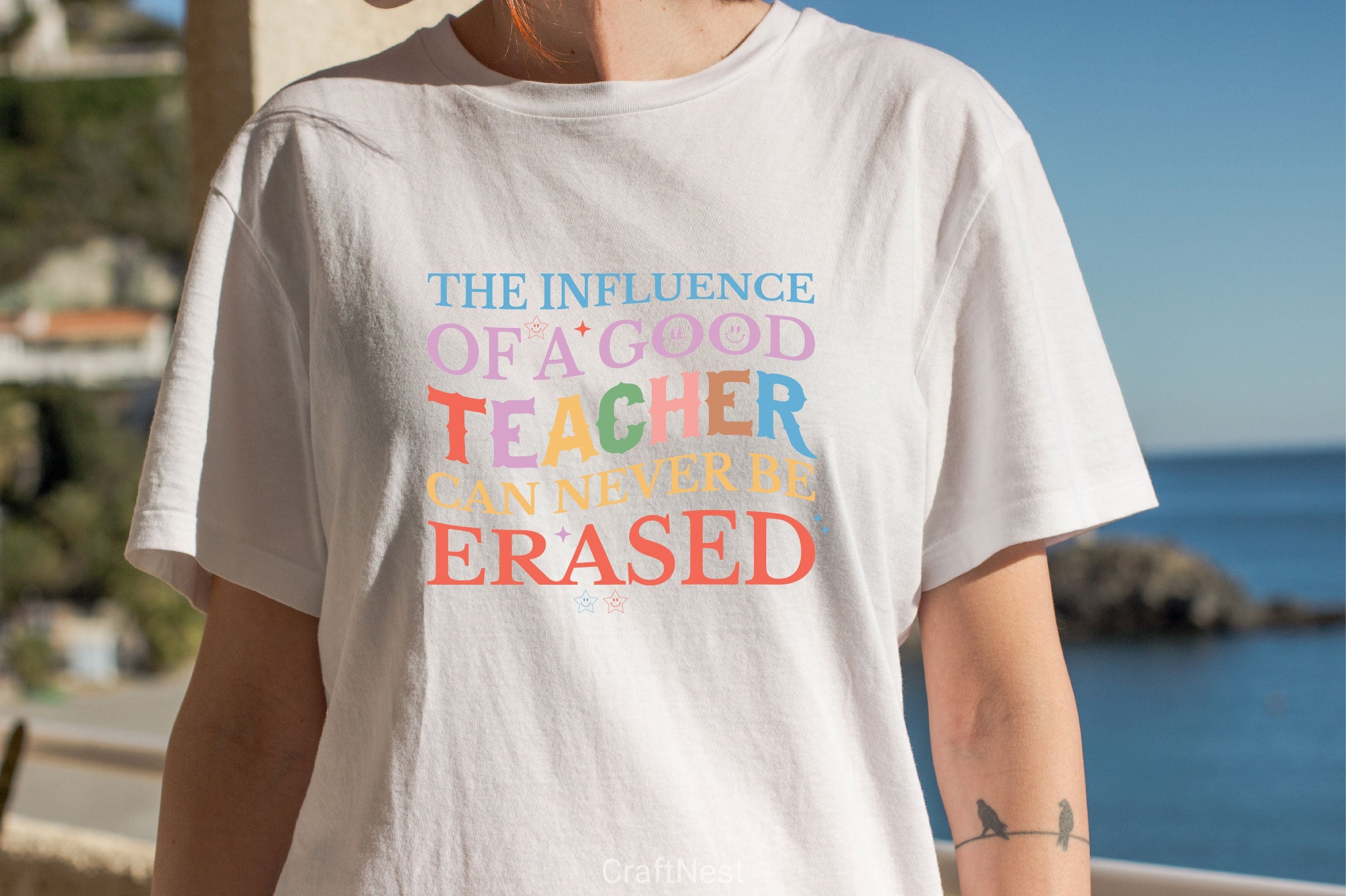 The Influence Of A Good Teacher Can Never Be Erased SVG Bundle - CraftNest - Digital Crafting and Art
