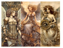 Steampunk Angels Junk Journal Pages - CraftNest