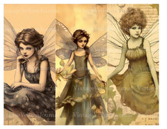 Comic Style Fairies Junk Journal Pages - CraftNest