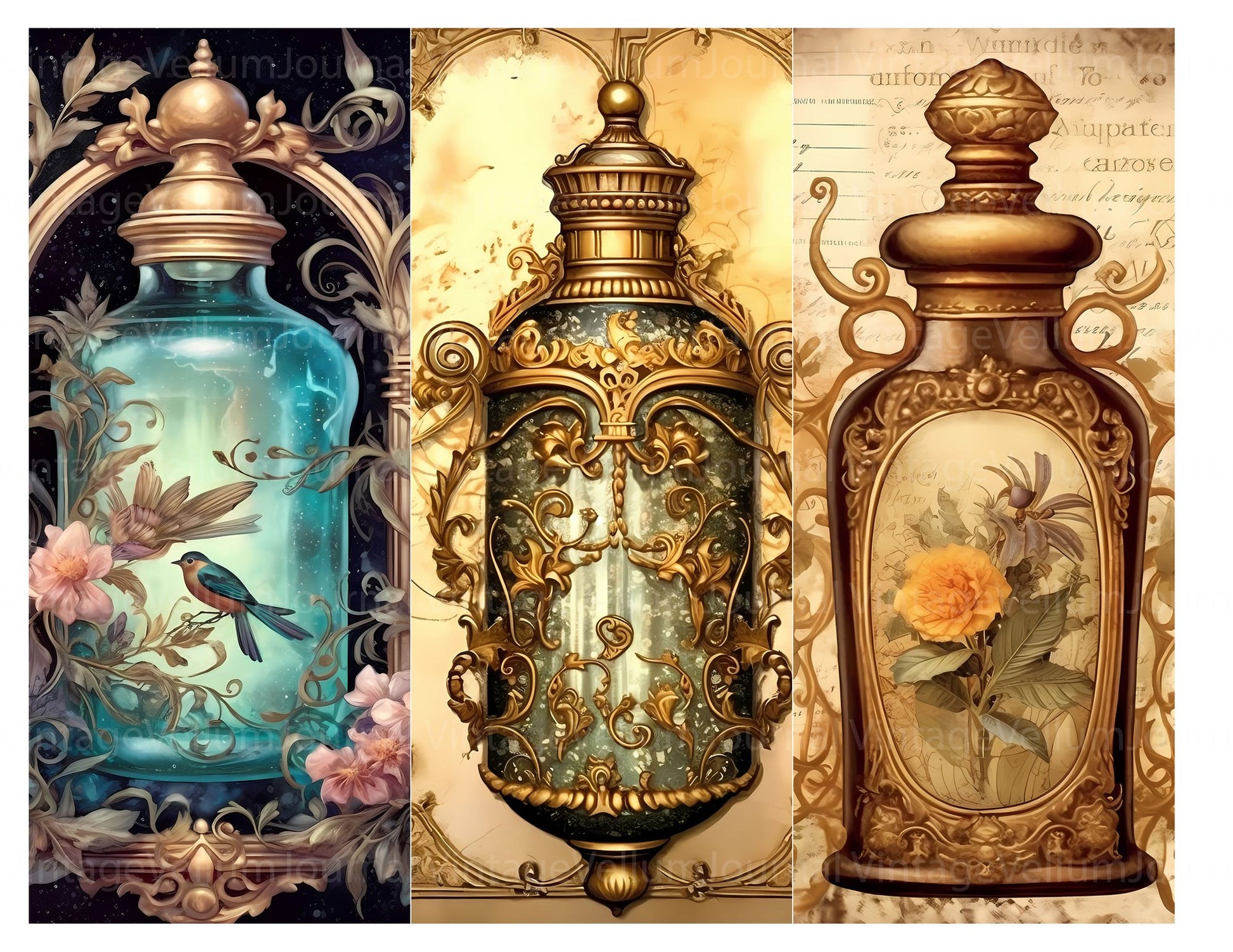 Enchanted Potion Junk Journal Pages - CraftNest