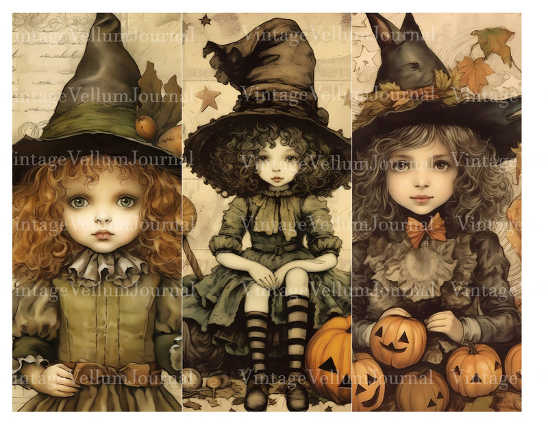 Baby Witches Junk Journal Pages - CraftNest