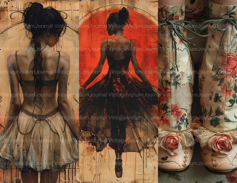 Ballet Junk Journal Pages - CraftNest - Digital Crafting and Art