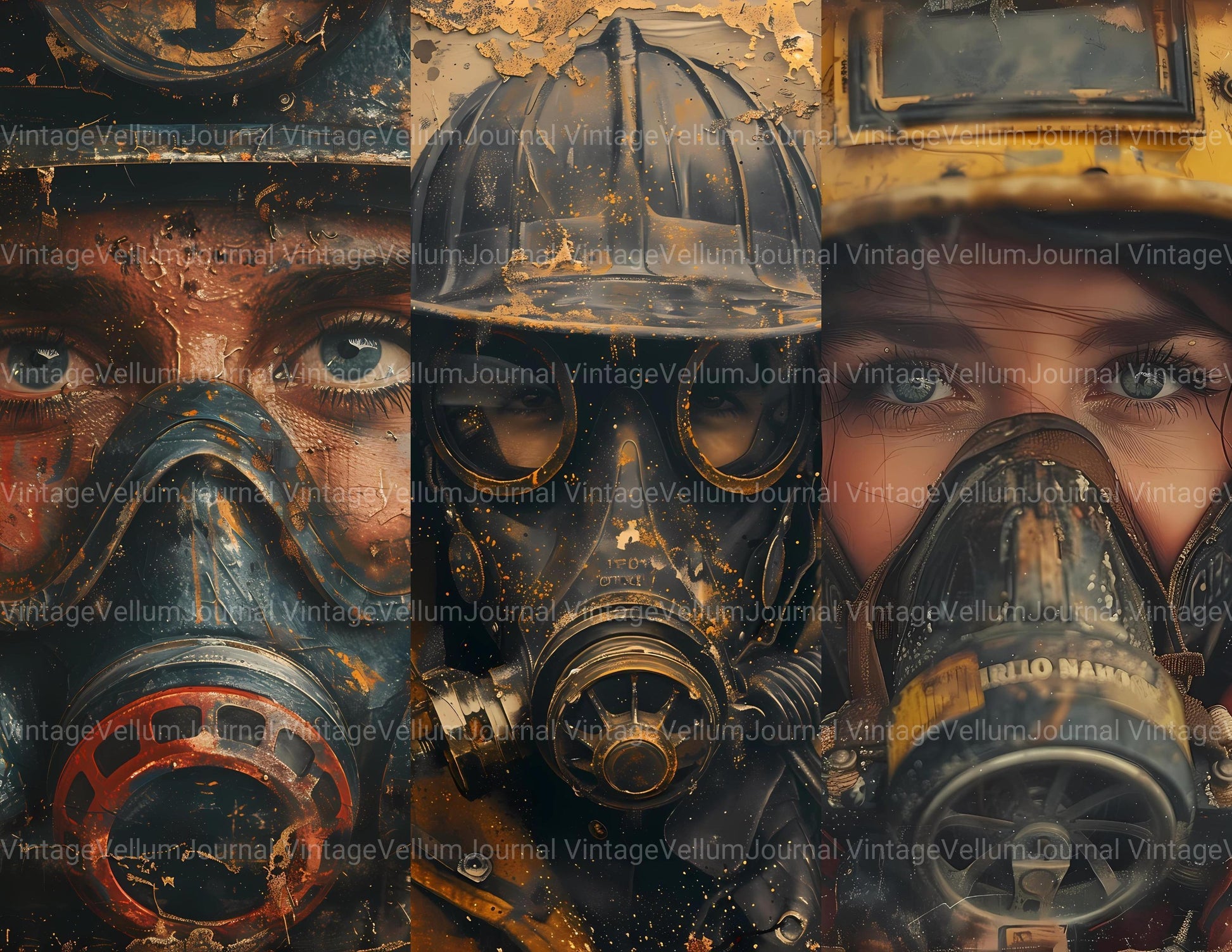 Firefighter Junk Journal Pages - CraftNest - Digital Crafting and Art