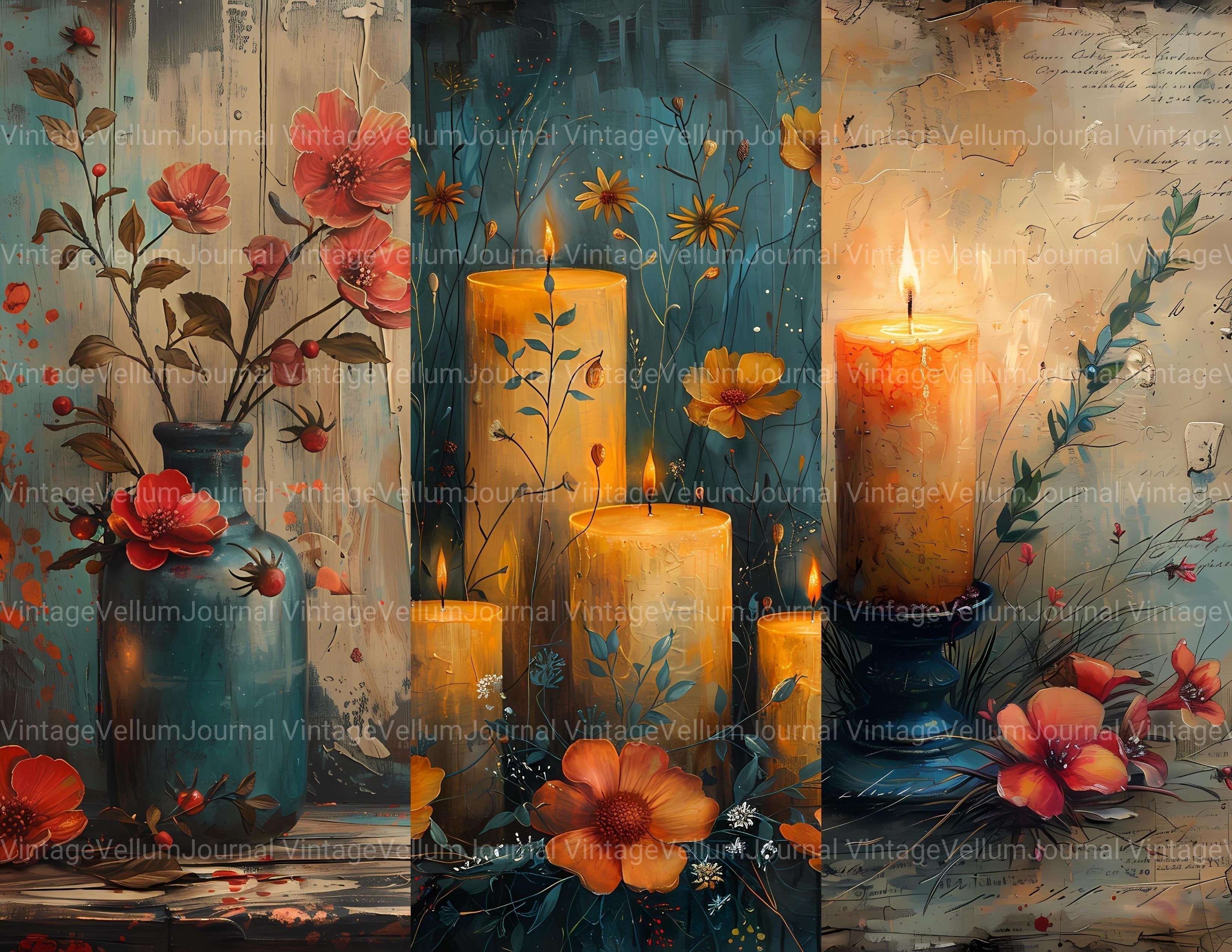 Candle Making Junk Journal Pages - CraftNest - Digital Crafting and Art