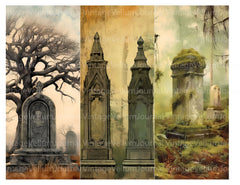 Graveyards Junk Journal Pages - CraftNest