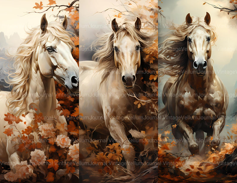 Horses In Nature Junk Journal Pages - CraftNest