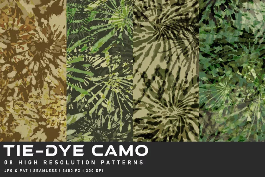 Tie-Dye Camo - CraftNest - Digital Crafting and Art