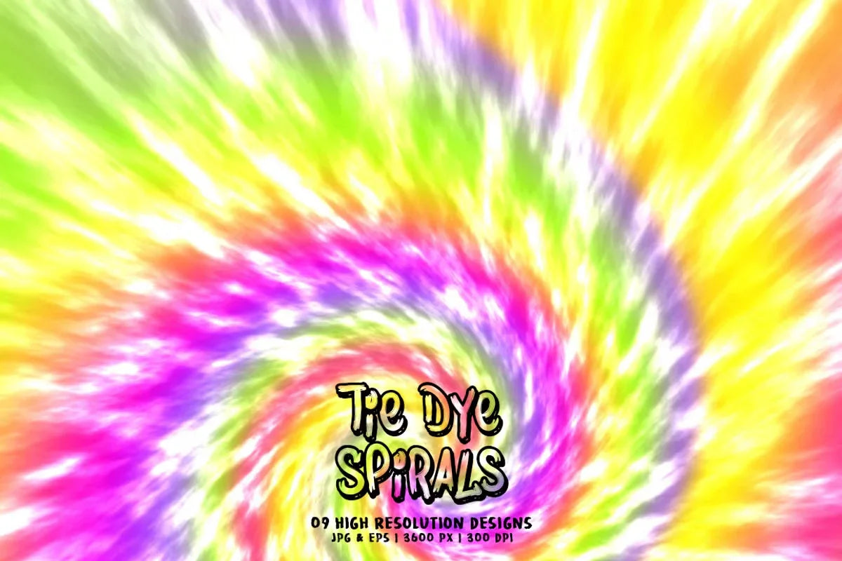 Tie-Dye Spirals - CraftNest - Digital Crafting and Art