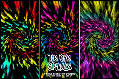 Tie-Dye Spirals - CraftNest - Digital Crafting and Art
