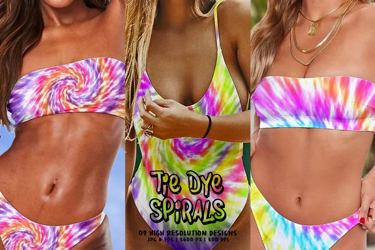 Tie-Dye Spirals - CraftNest - Digital Crafting and Art