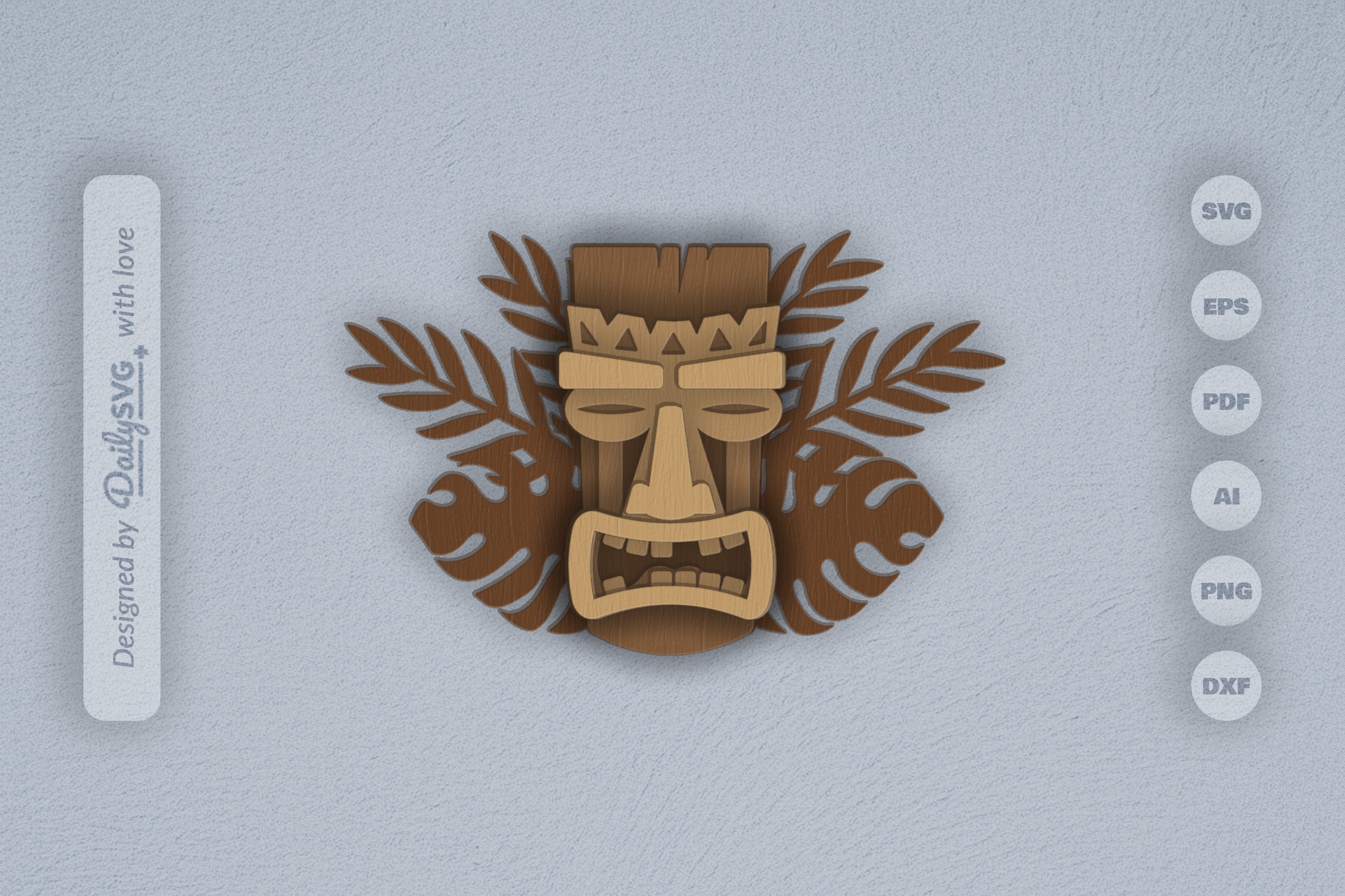 Tiki Mask Tribal Laser Cut SVG Bundle