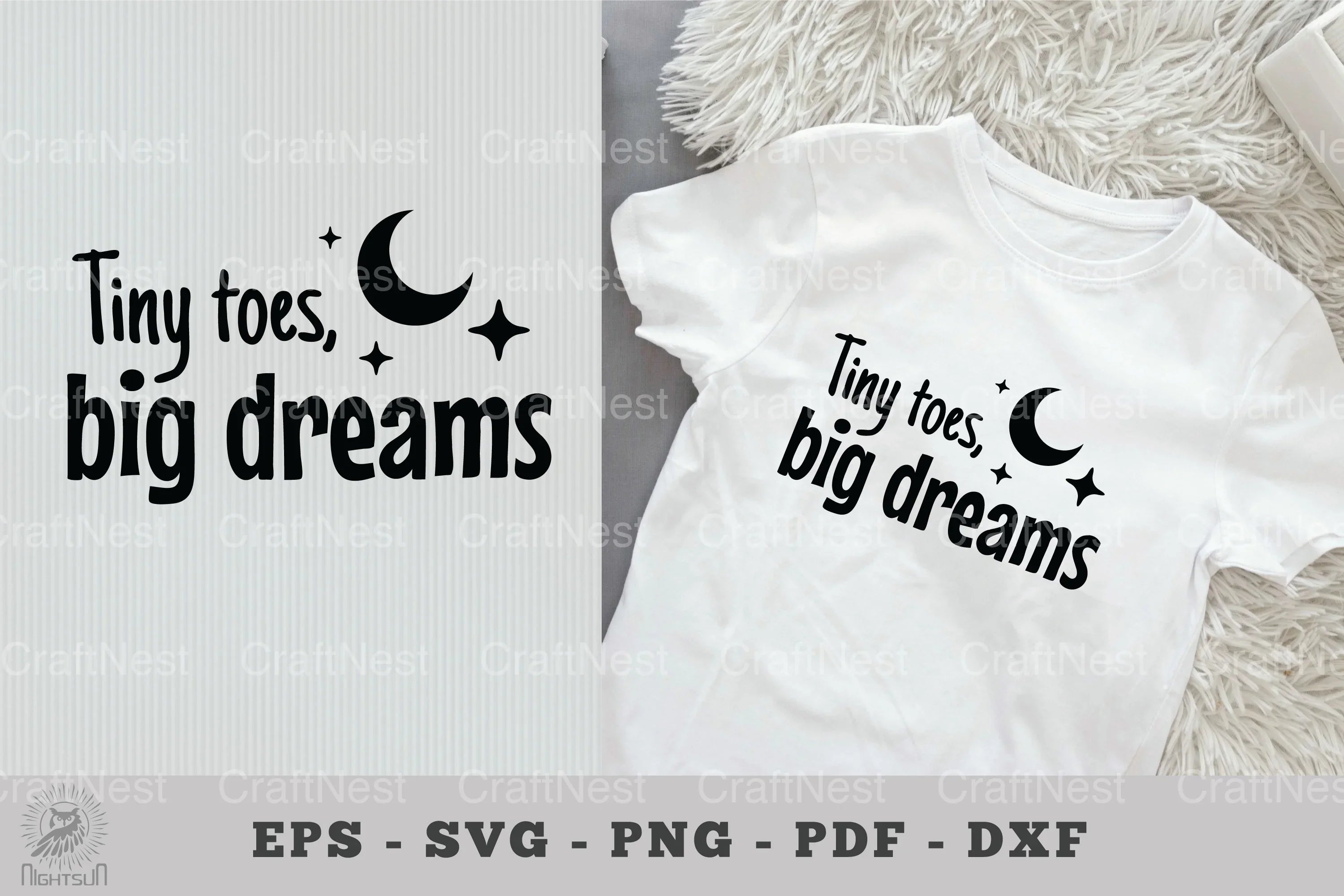 Baby Quotes SVG Bundle: Tiny Toes, Big Dreams - CraftNest - Digital Crafting and Art